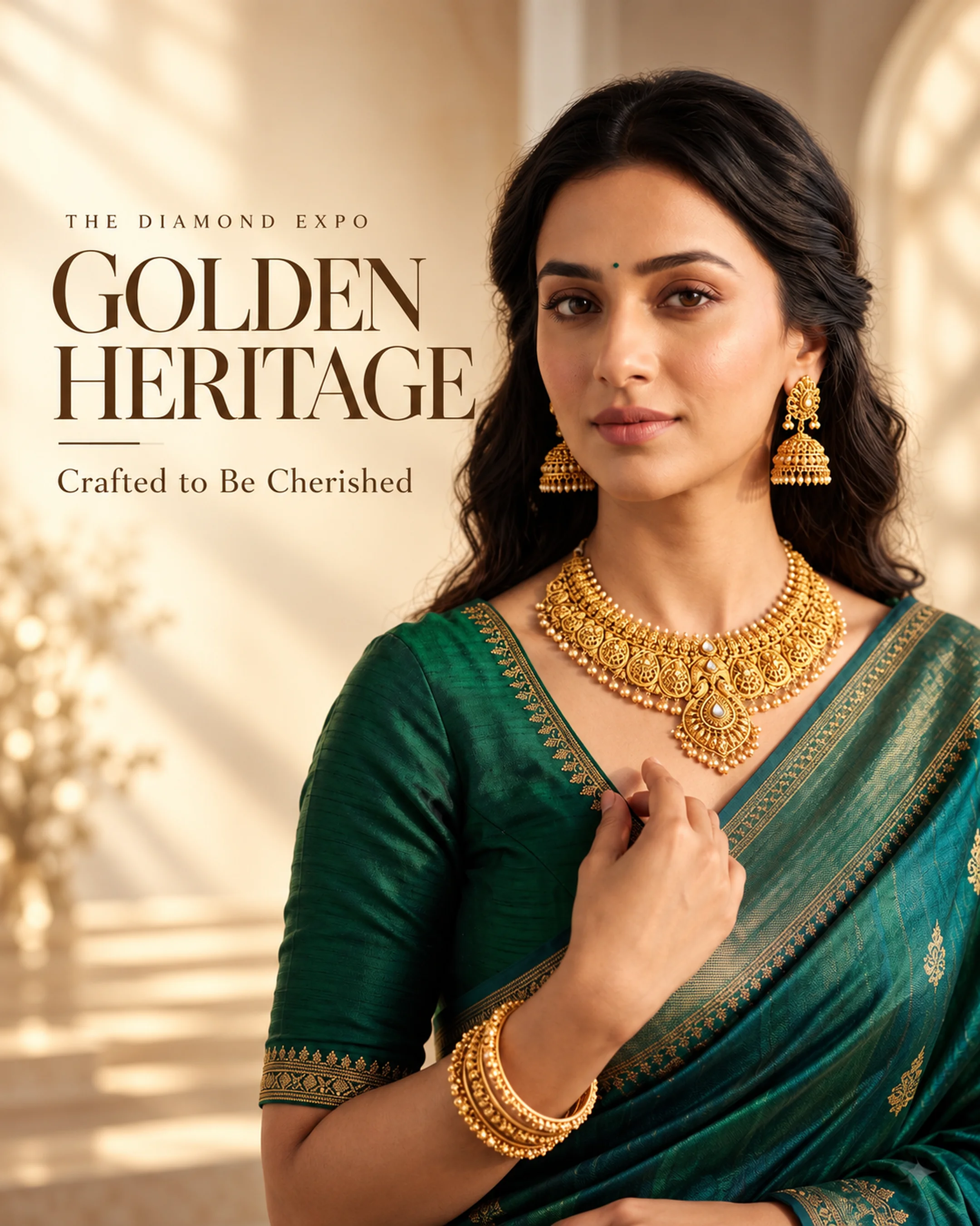 Gold jewellery editorial campaign West Bengal