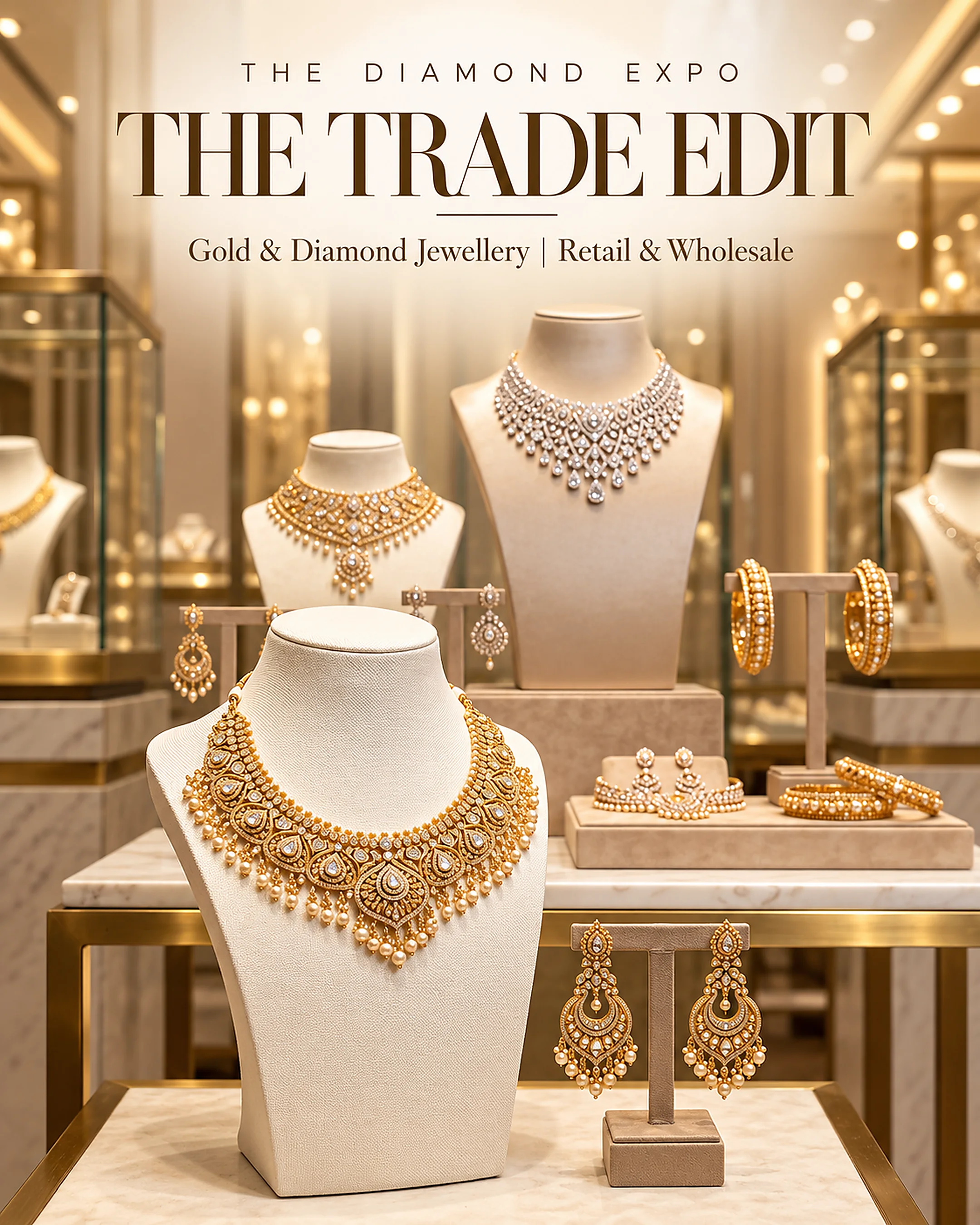 The Diamond Expo wholesale gold and diamond jewellery selection